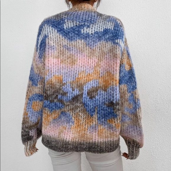 Color block drop shoulder sweater - Picture 5 of 8